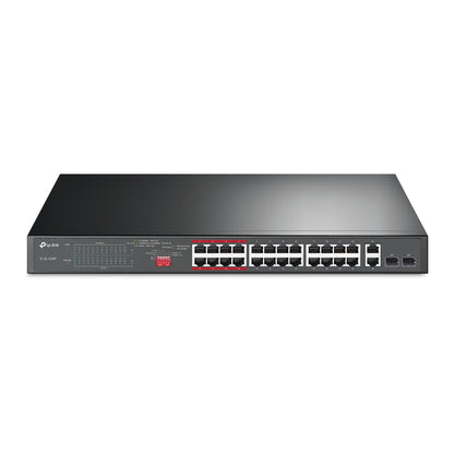 Switch 24 puertos PoE+ a 10/100 Mbps + 2 Gigabit SFP SL1226P - link sl1226p
