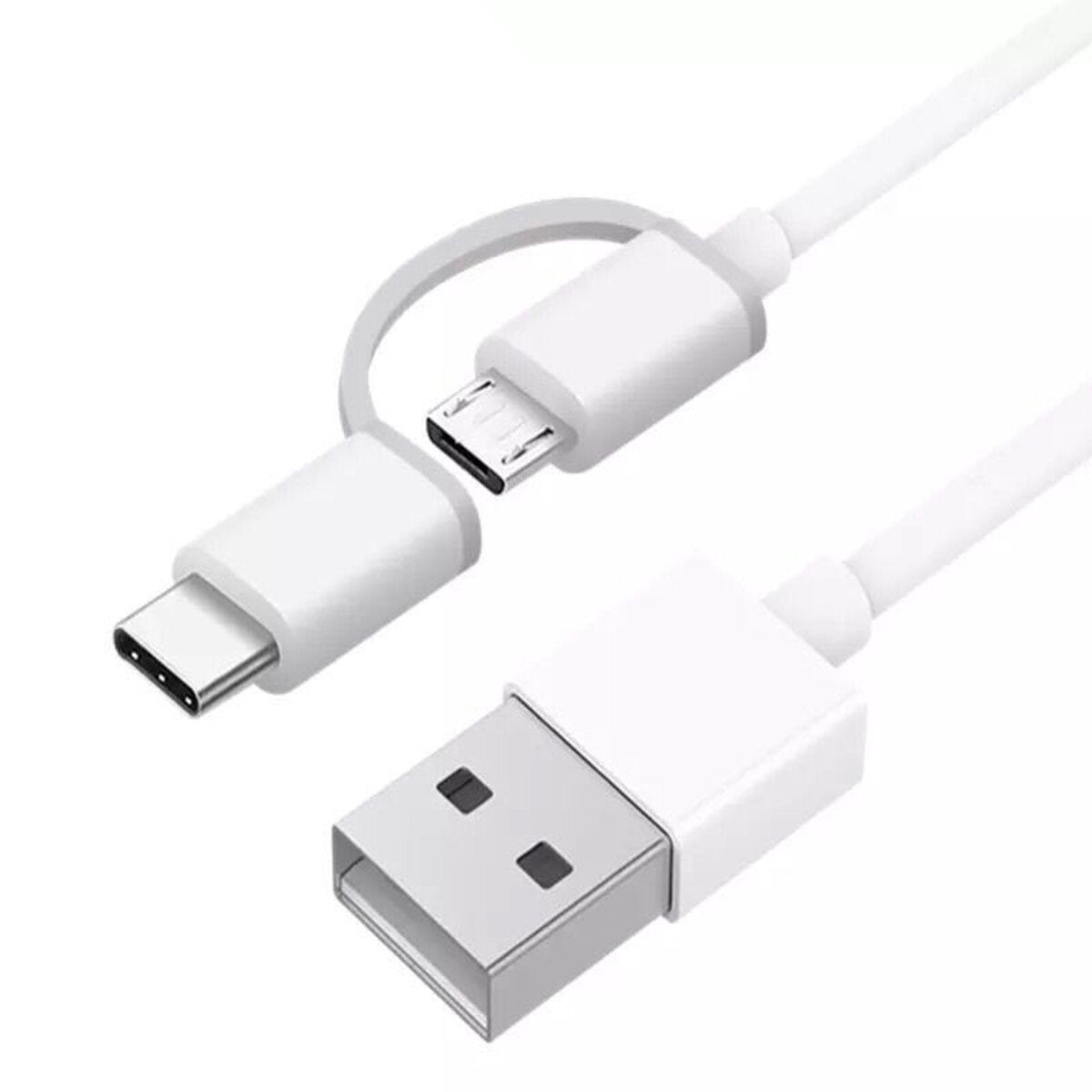 Xiaomi Mi 2‑in‑1 USB Cable Kit 2.4 A 1 m blanco