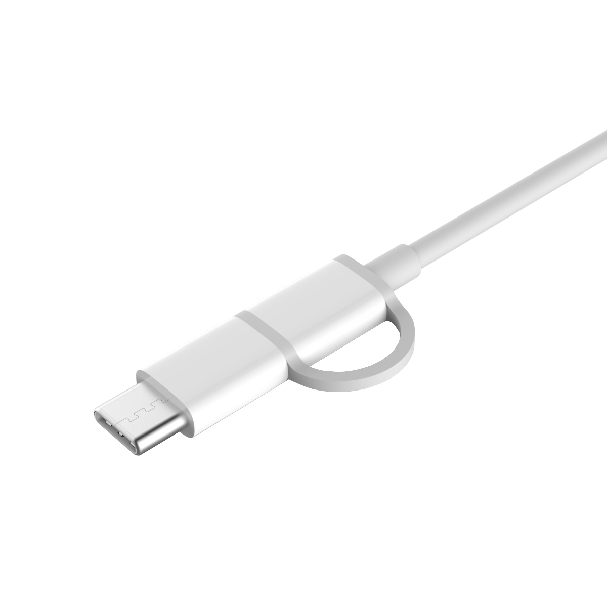 Xiaomi Mi 2‑in‑1 USB Cable Kit 2.4 A 1 m blanco