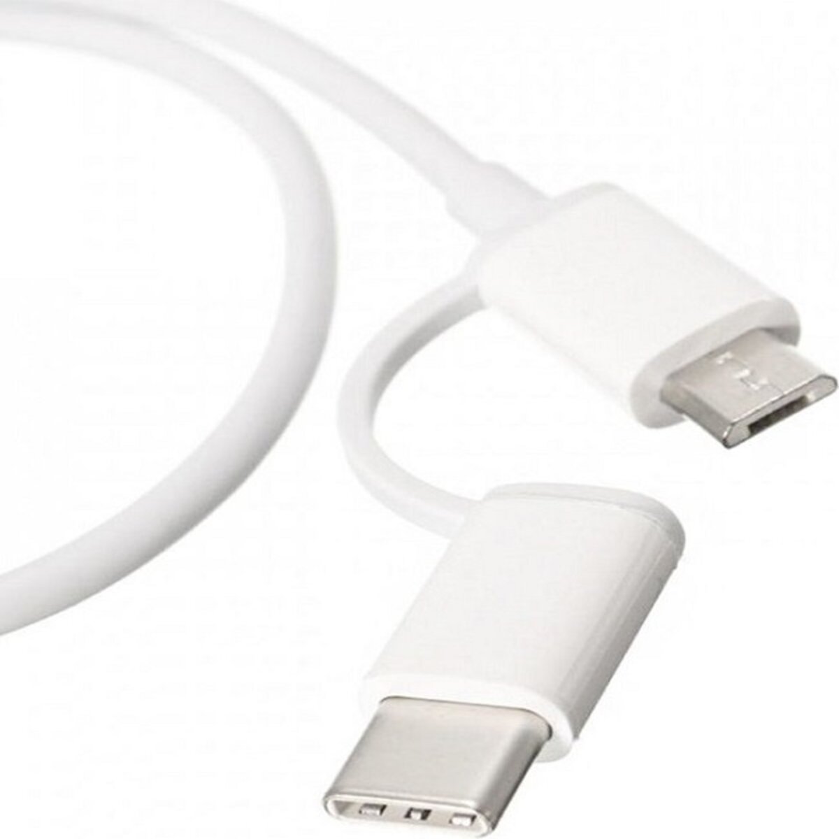 Xiaomi Mi 2‑in‑1 USB Cable Kit 2.4 A 1 m blanco