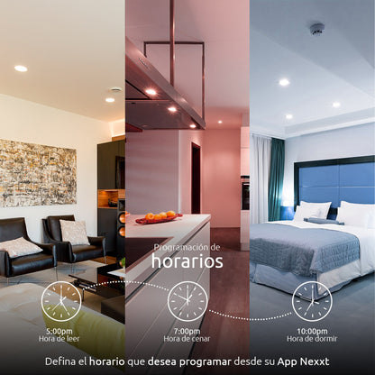 Ampolleta Bombilla Led RGB Inteligente Wifi Nexxt  GU10 NHB- - bombilla inteligente