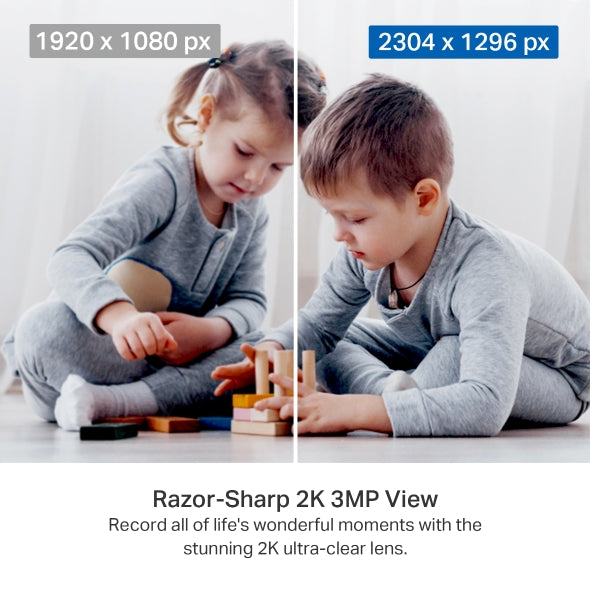 Camara de Seguridad Motorizada Wifi 3MP 2k Tapo C211 Negra