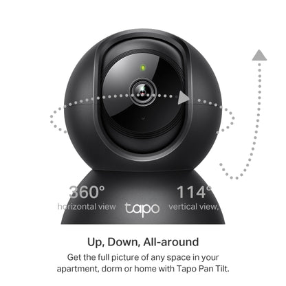 Camara de Seguridad Motorizada Wifi 3MP 2k Tapo C211 Negra