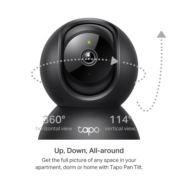 Camara de Seguridad Motorizada Wifi 3MP 2k Tapo C211 Negra