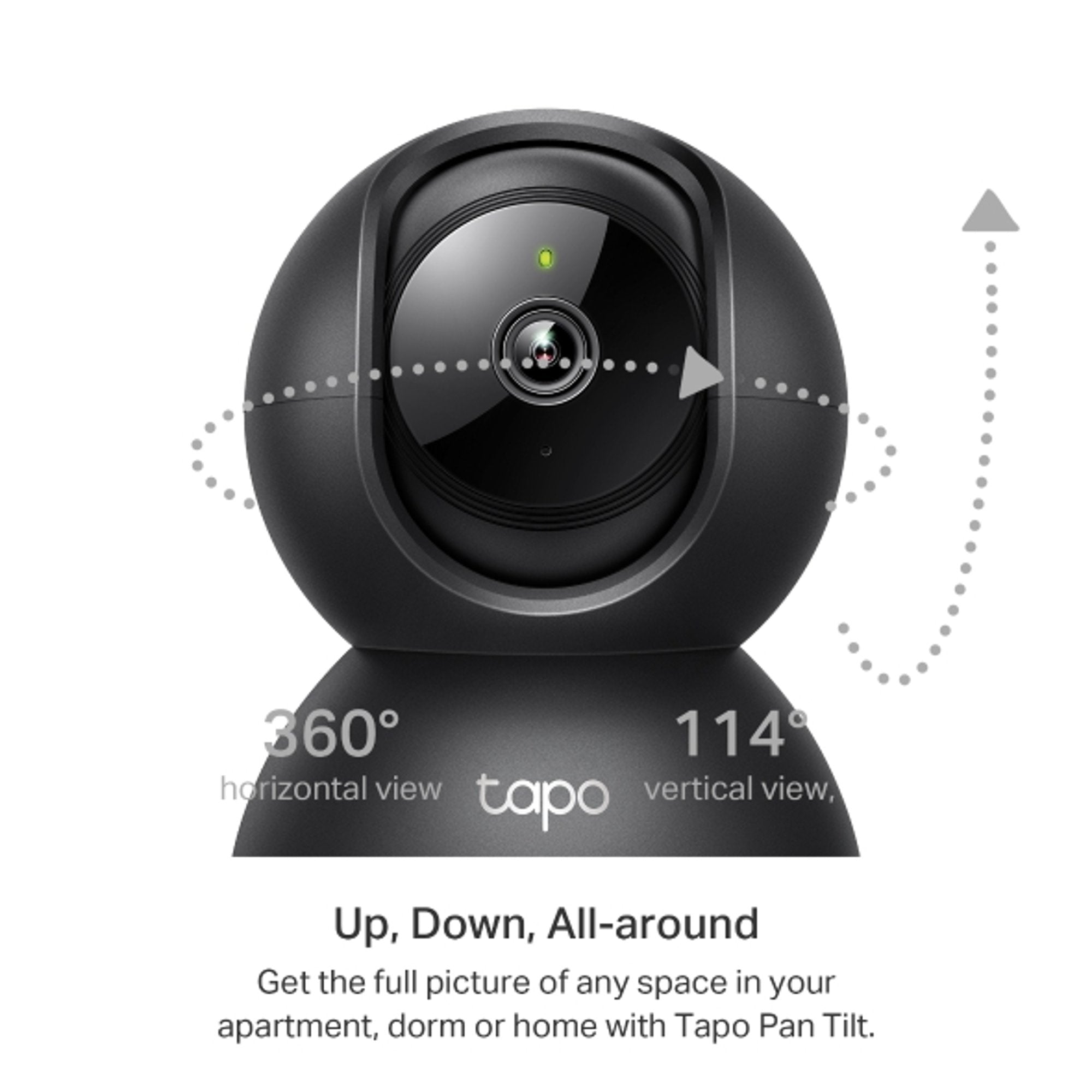 Camara de Seguridad Motorizada Wifi 3MP 2k Tapo C211 Negra - cámara vigilancia