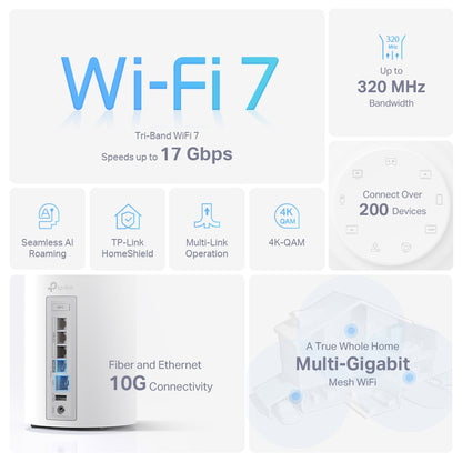 TP‑Link Deco BE75 Mesh Wi‑Fi 7 2‑pack