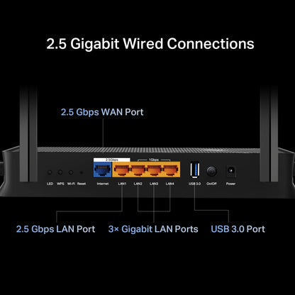 Router Dual Band Wifi 7 Archer BE230 Be3600 EasyMesh  Usb