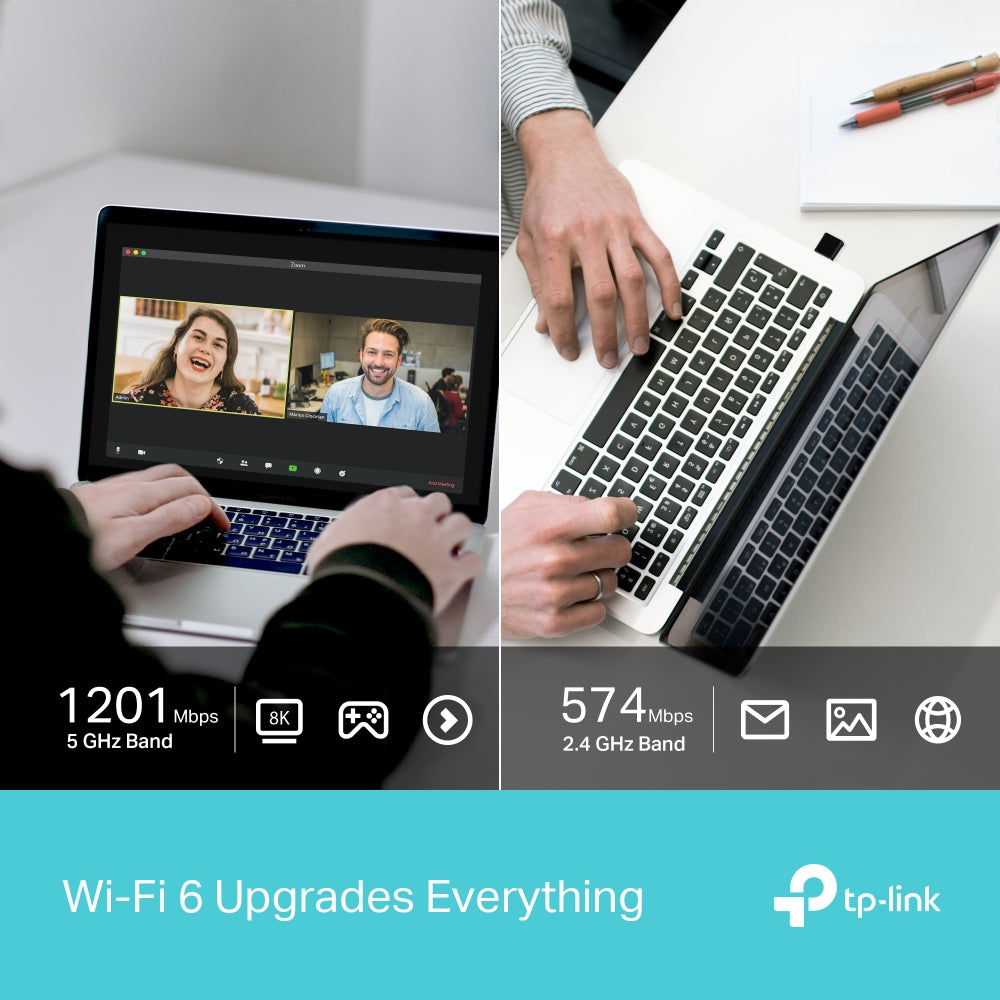 Adaptador USB Inalambrico Wifi 6 Nano Archer TX20U AX1800