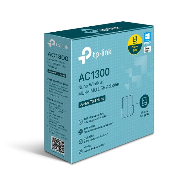 Adaptador USB Nano WIFI Dual Band Archer T3U AC1300