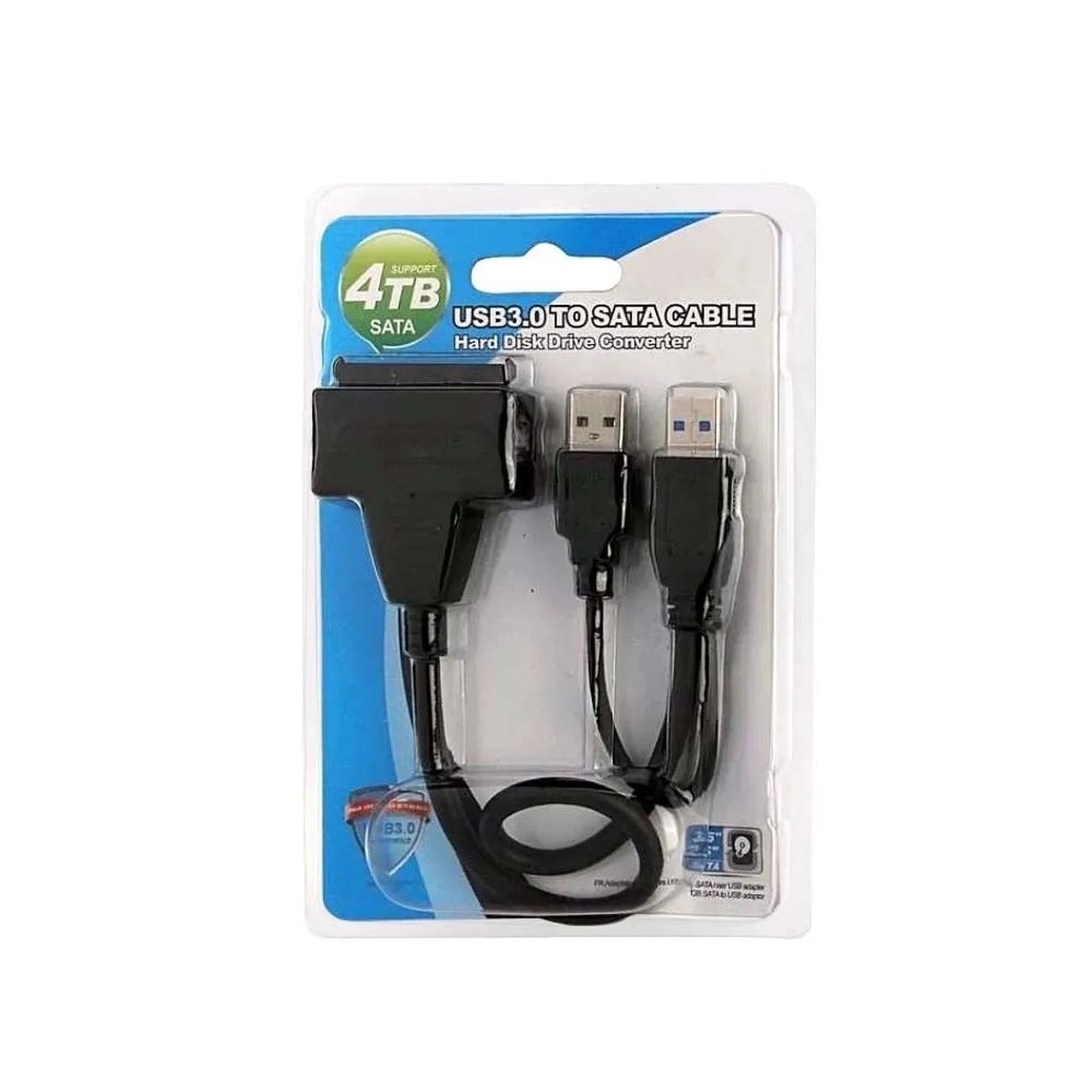 Adaptador Usb 3.0 A Sata Con Doble Usb + Puerto Dc + Caja - disco duro