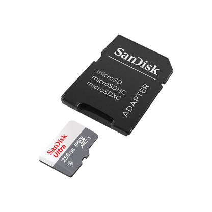 Tarjeta De Memoria MicroSD 256GB Sandisk Ultra Con Adaptador - modelo sdsqunr