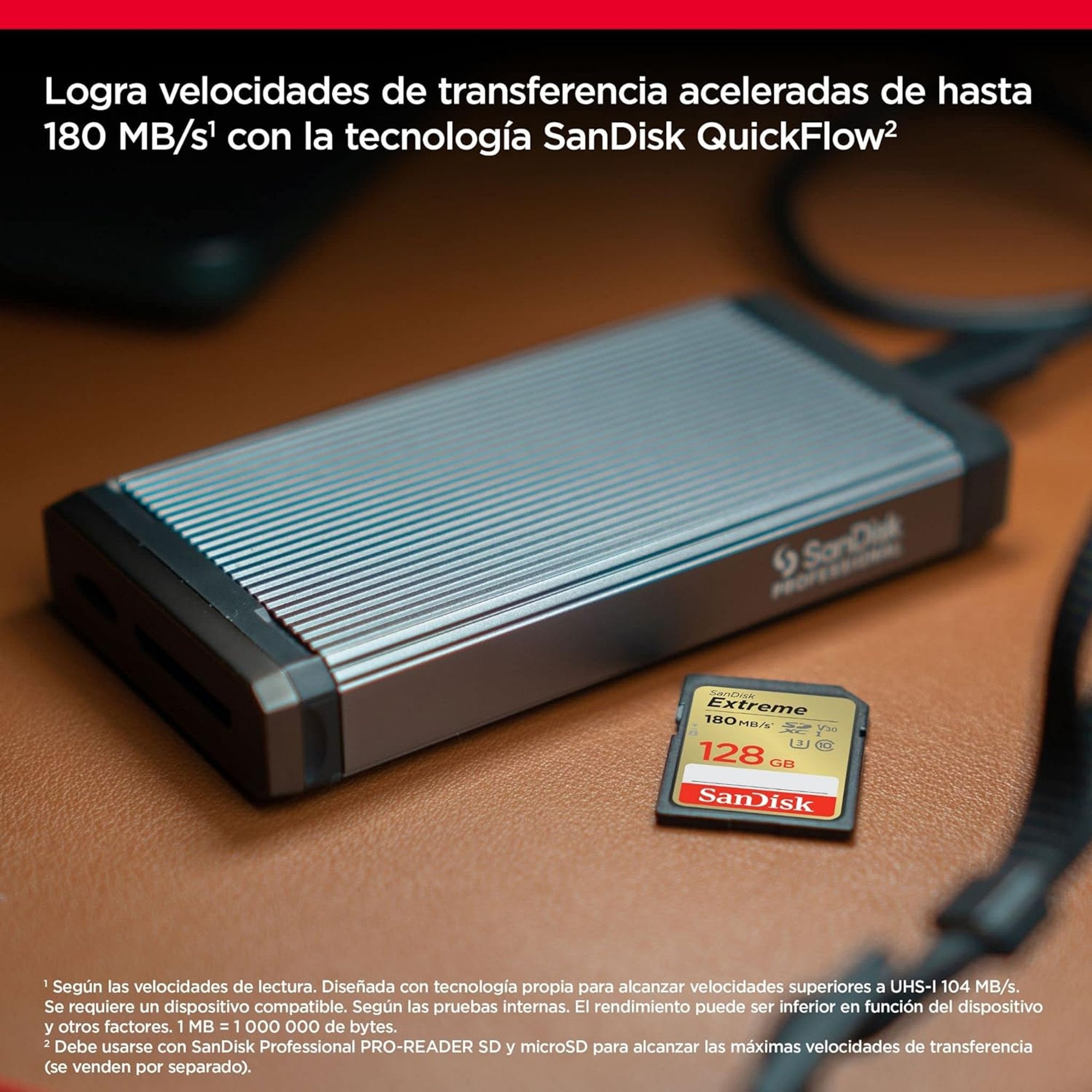 Tarjeta de Memoria SD 128GB SanDisk Extreme SDXC UHS-I - modelo sdsdxva