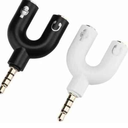 Adaptador Audífono Y Micrófono A Un Plug 3.5mm En U - construido materiales