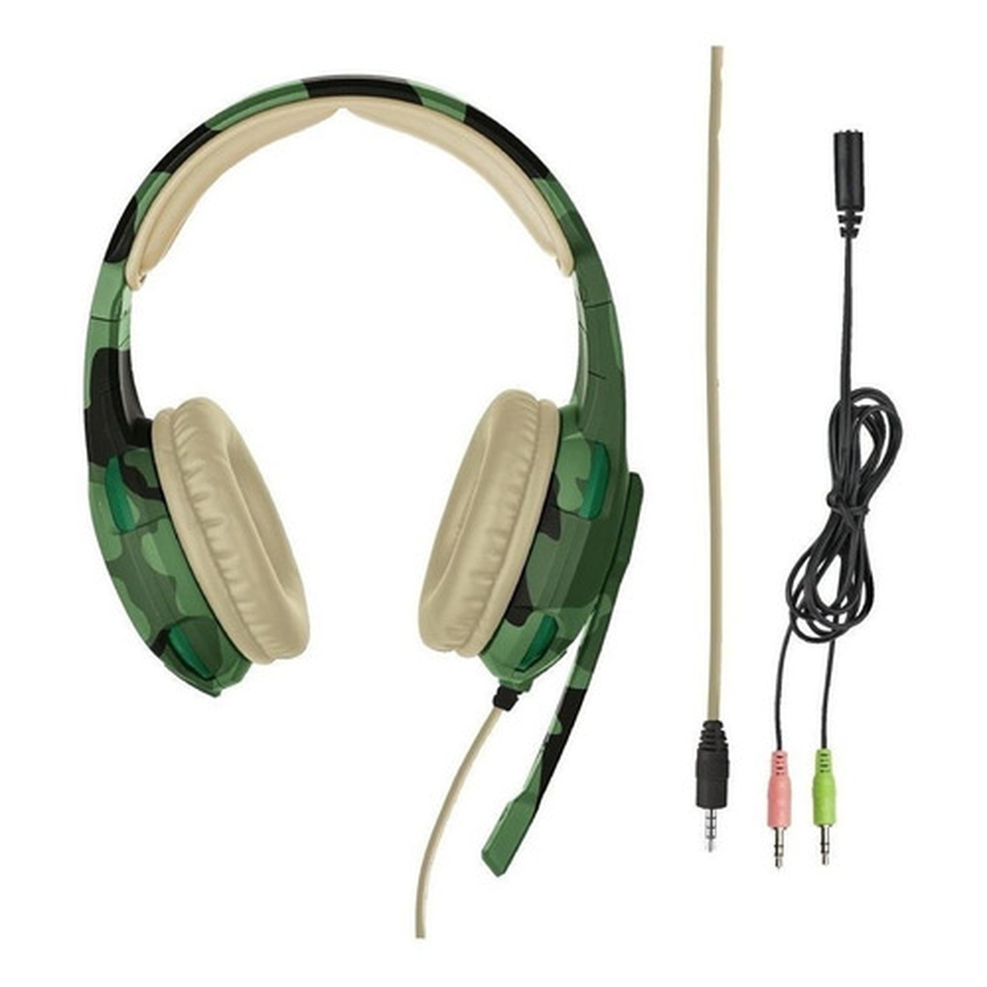 Audífonos Gamer Trust Radius Gxt 310 Jungle Camo - experimenta adrenalina