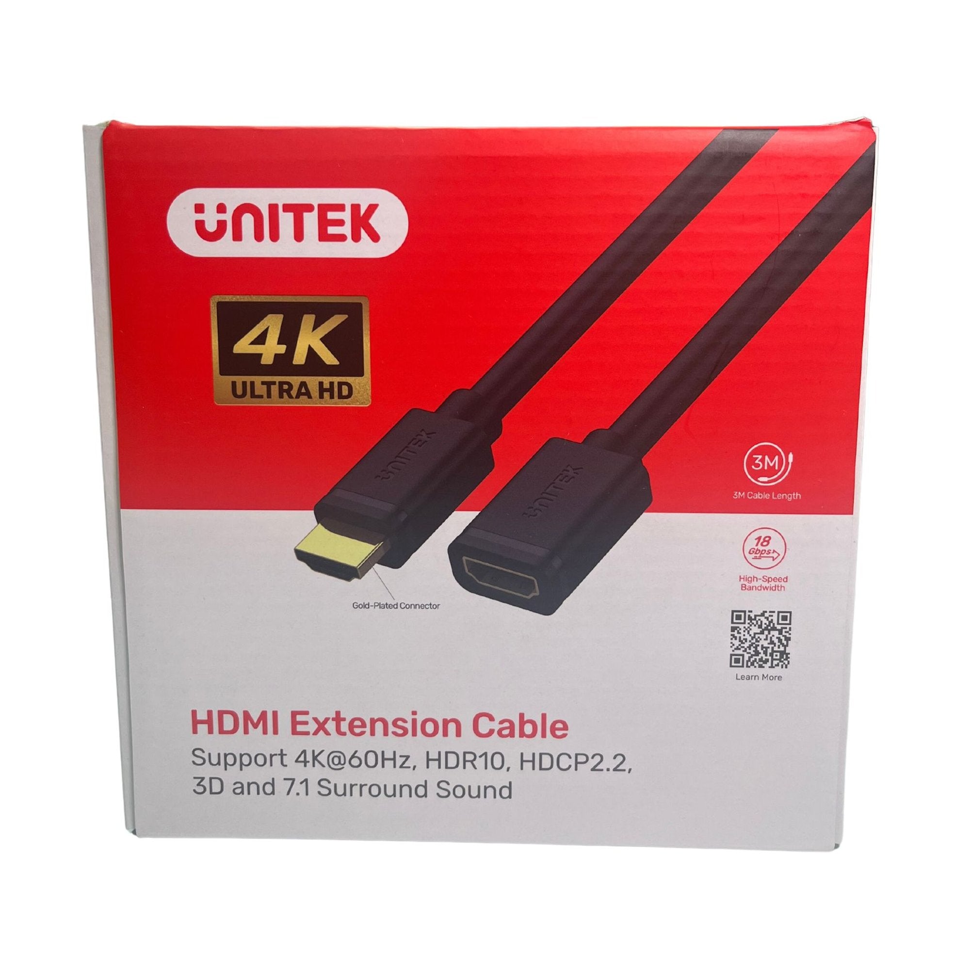 Cable Extensión Hdmi 3 Mts Macho-hembra V2.0 4k Alta Calidad - increíble producto