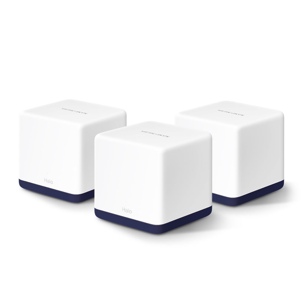 Imagen de Router Repetidor Sistema WiFi Mesh Halo H50G Pack de 3 Cable Dispositivos
