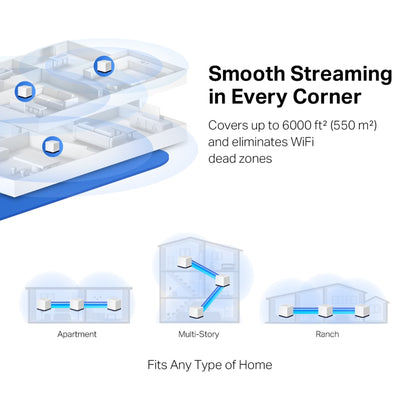 Sistema WiFi Mesh Halo H50G Pack 3 Doble Banda Gigabit
