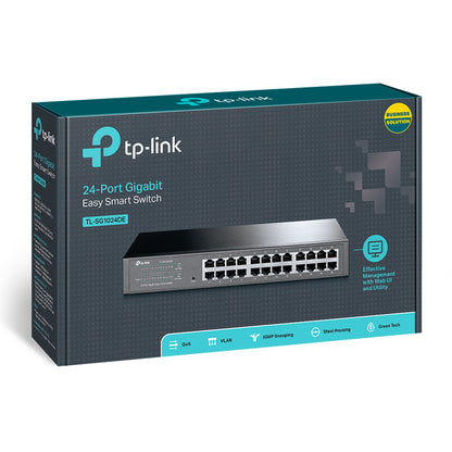 Switch 24 puertos Gigabit Easy Smart Rackeable y Escritorio - link sg1024de