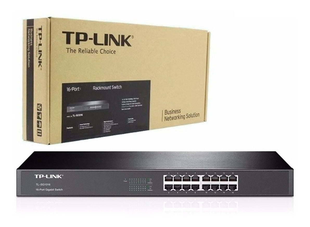 Switch 16 Puertos Rackeable 10/100Mbps TL-SF1016 - switch link