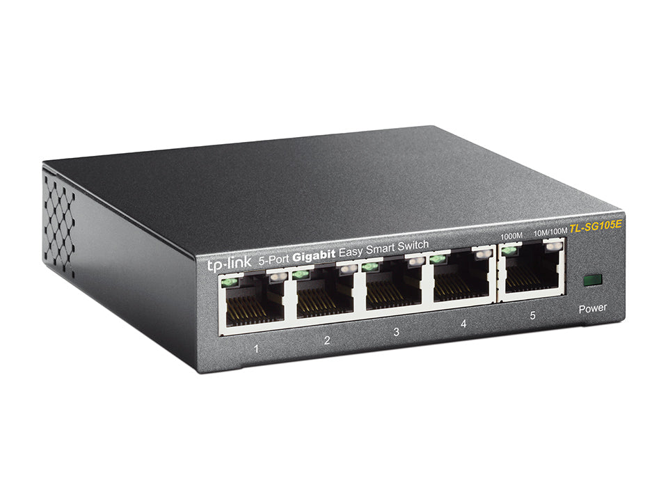 Switch 5 Puertos Gigabit Easy Smart TL-SG105E Cable