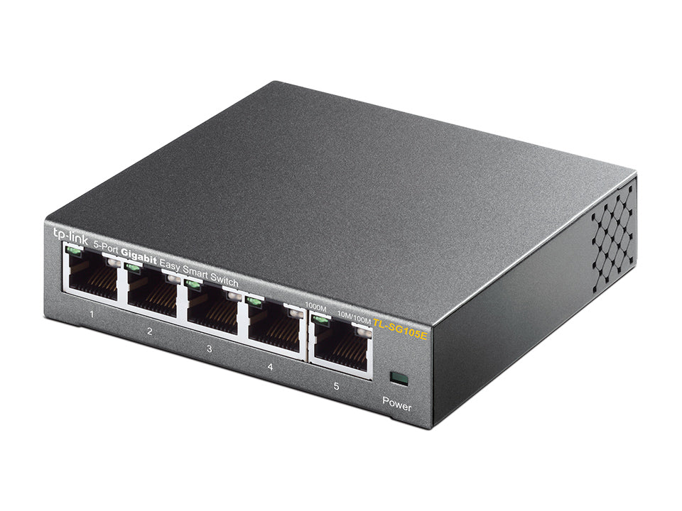 Switch 5 Puertos Gigabit Easy Smart TL-SG105E Cable