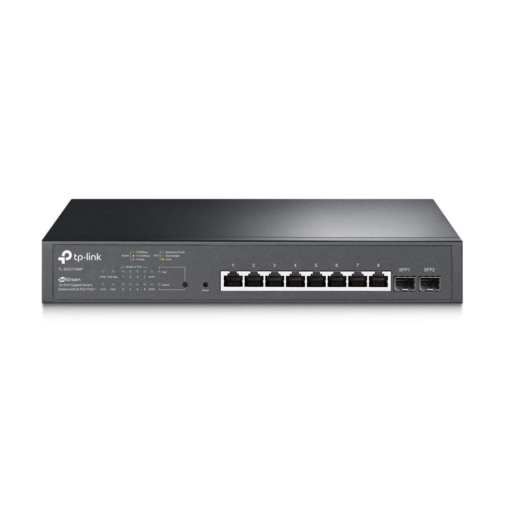 Imagen de Switch Administrable Gigabit de 10 Puertos 8 POE+ TL-SG2210M