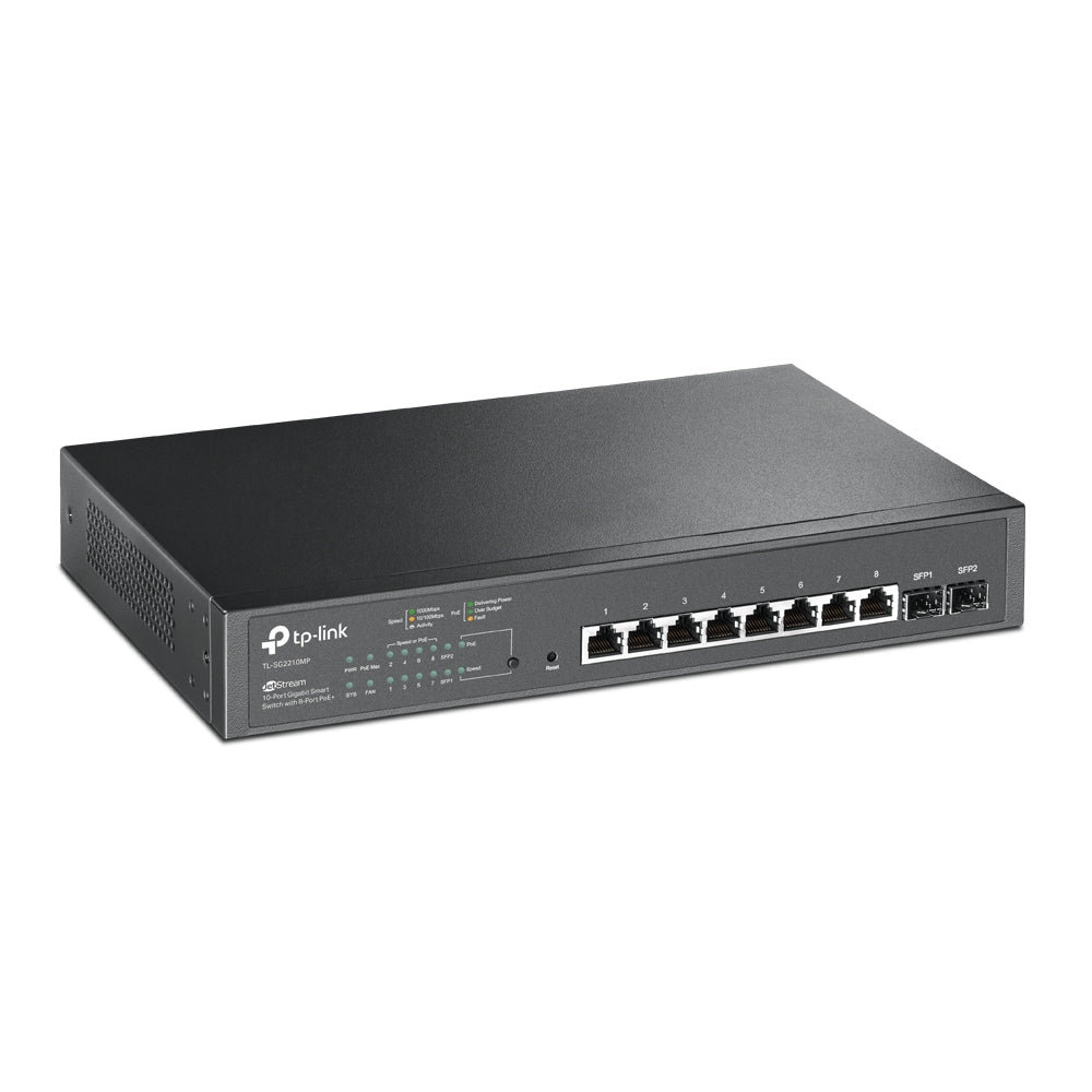 Switch Administrable Gigabit de 10 Puertos 8 POE+ TL-SG2210M
