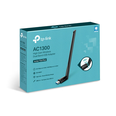 Antena WiFi USB 3.0 Alta Ganancia TP-Link Archer T3U Plus