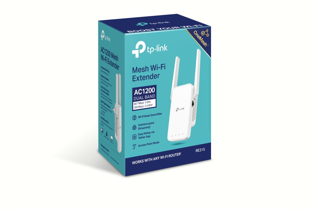 Repetidor WIFI Dual Band AC1200 Mesh TP-Link RE315 - link re315