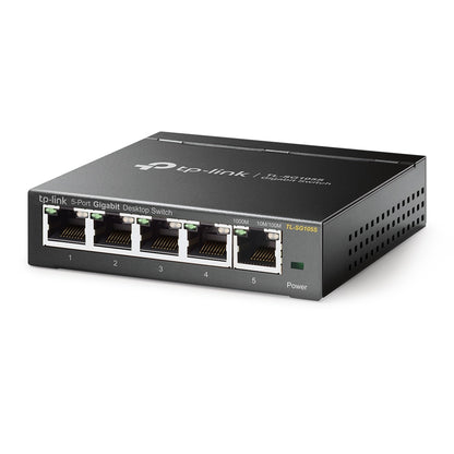 Switch 5 Puertos Gigabit TL-SG105S Metalico - cinco puertos