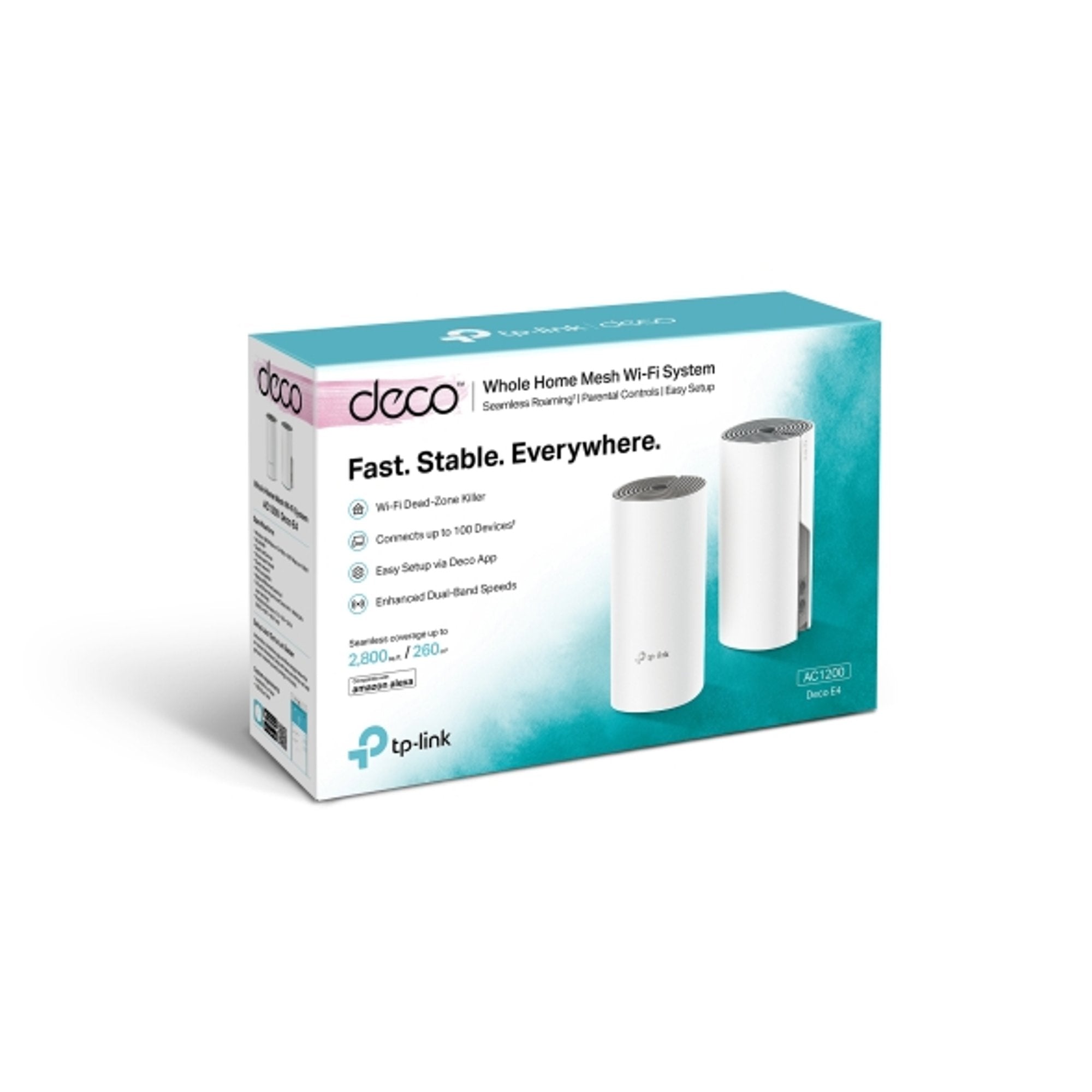 Router Wifi Mesh Tp-Link Deco E4 AC1200 Kit 2 Unidades - router wifi