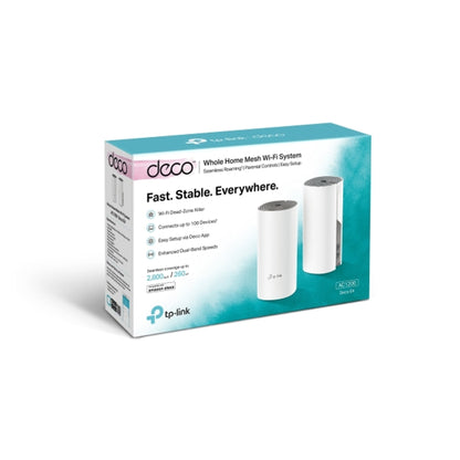 Router Wifi Mesh Tp-Link Deco E4 AC1200 Kit 2 Unidades - router wifi