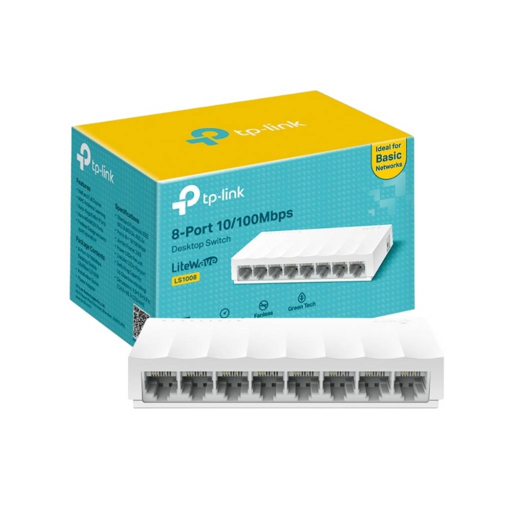 Imagen de Switch 8 Puertos 10/100Mbps LS1008 LiteWave  Dispositivos