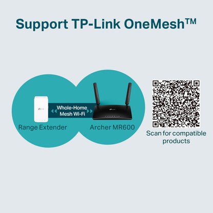 Router 4G+ Cat6 Dual Band AC1200 Gigabit Archer MR600