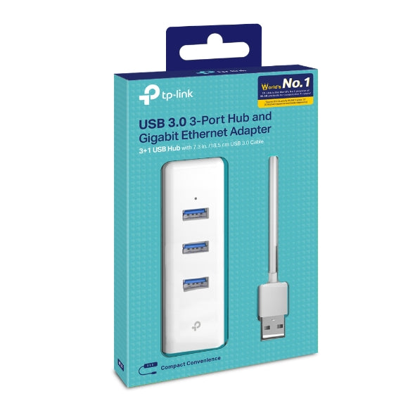Adaptador USB TP-Link UE330 Hub USB 3.0 + Ethernet