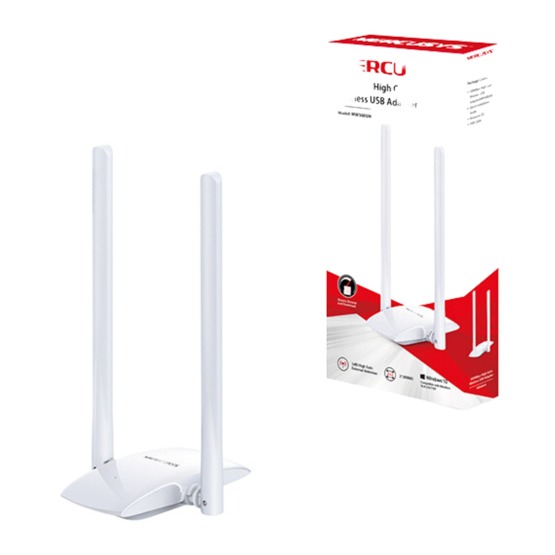 Imagen de Adaptador USB Wifi Externo 300Mbps Mercusys MW300UH Dispositivos