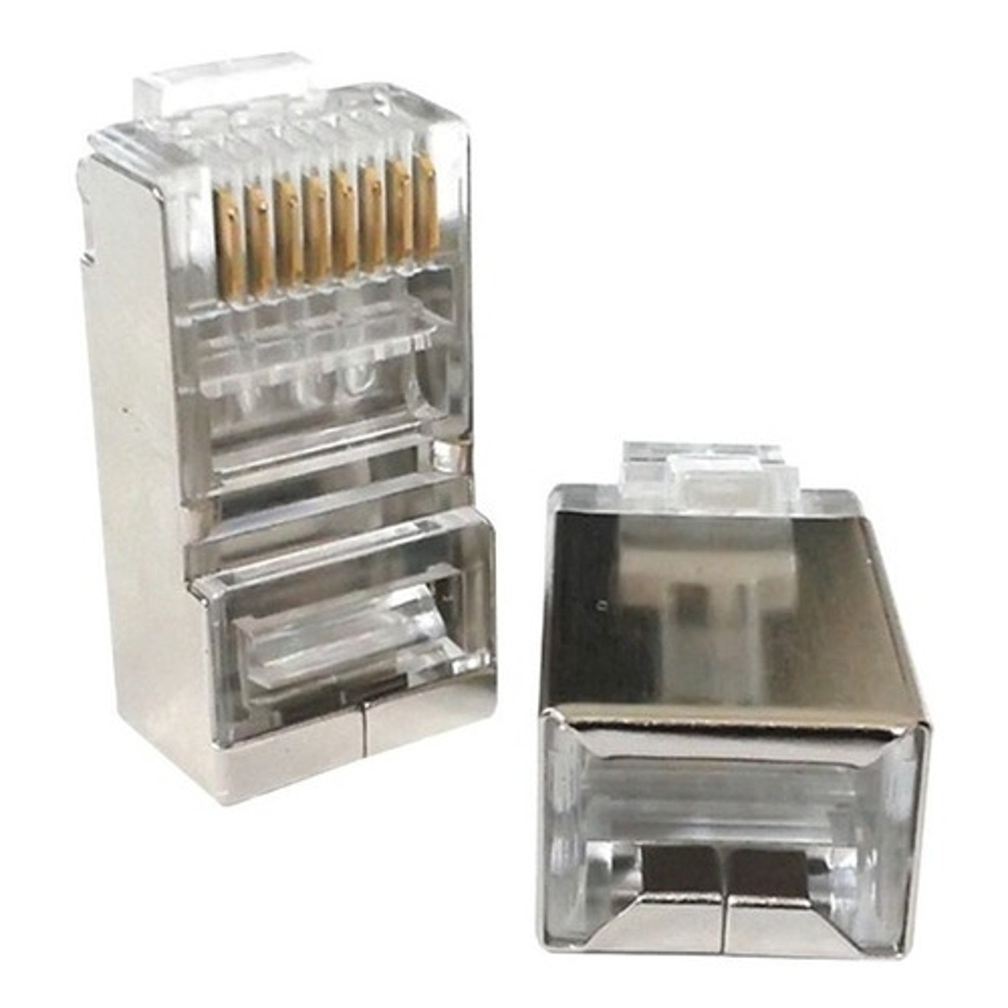 Conector Rj45 Cat6e Blindado 10 Unidades - producto conector