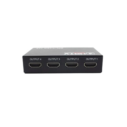 Splitter HDMI Activo De 1 A 4 Salidas Metálico Pequeño - repartidor señal