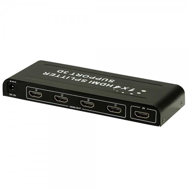 Splitter HDMI Activo De 1 A 4 Salidas Metálico V1.4 Full HD - repartidor señal