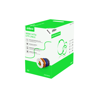Cable de Red UTP 305M Cat5E Dahua Aleación Blanco