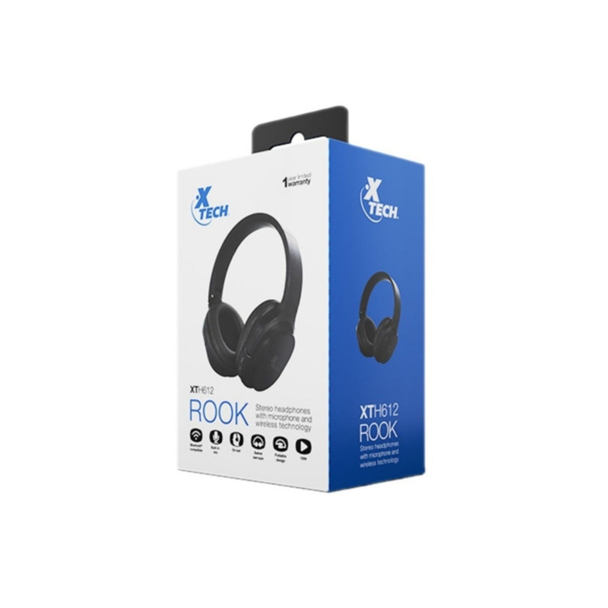 Audífonos Inalámbricos Bluetooth Con Micrófono Xth612 Rook - audífonos estéreo