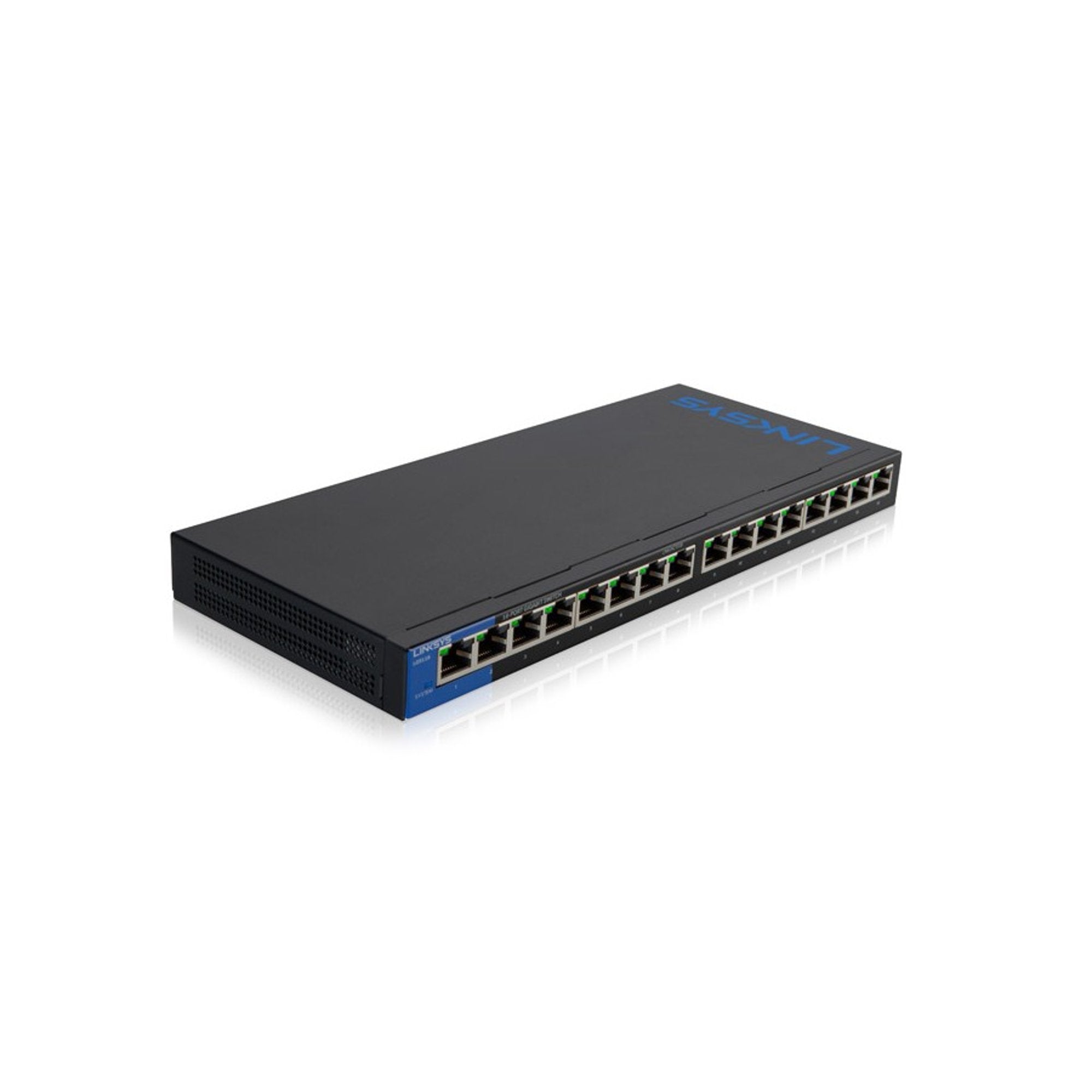 Switch 16 Puertos Gigabit Linksys Metálico LGS116 Business - switch puertos