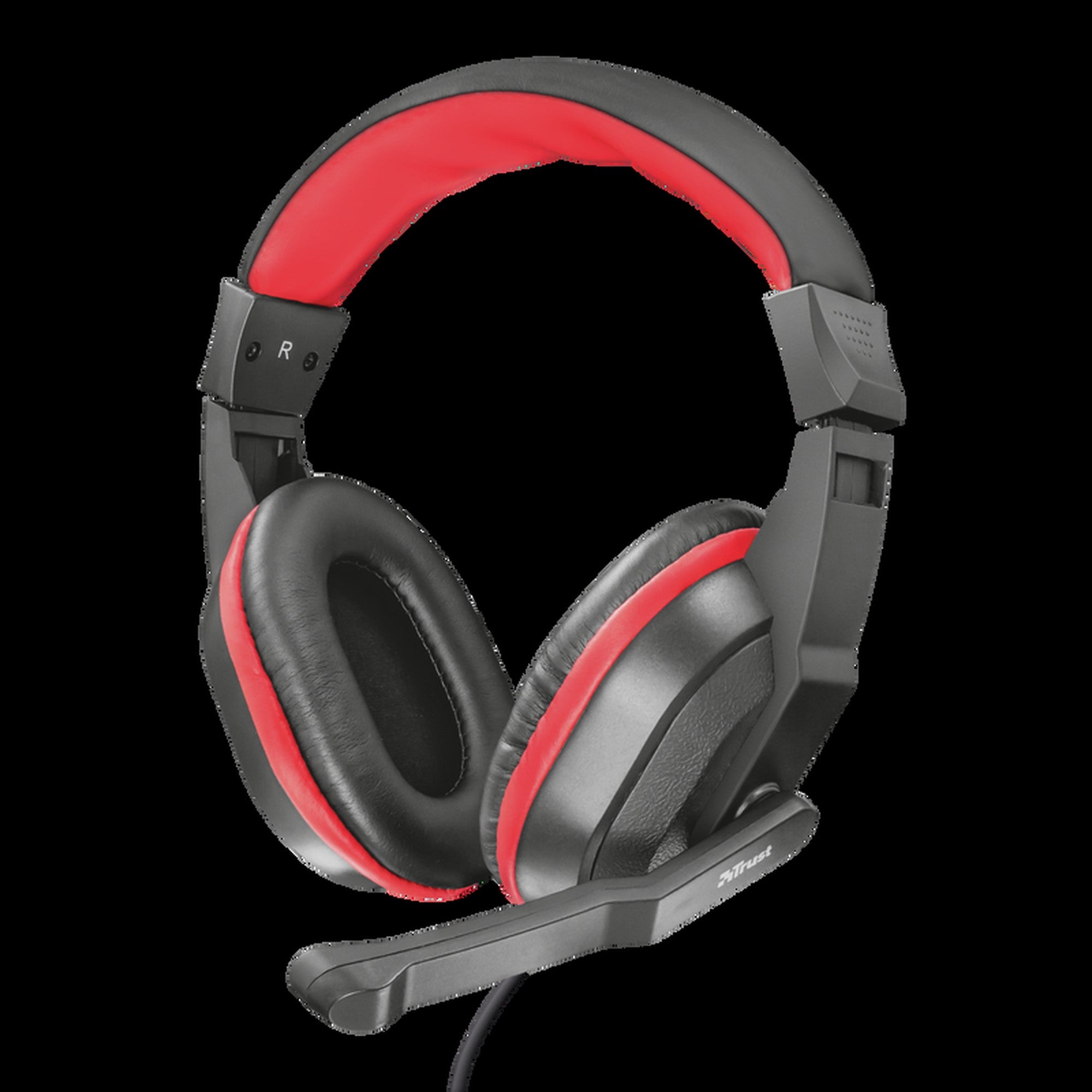 Audífonos Gamer Trust Ziva Negro y Rojo - auricular juegos