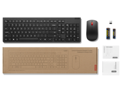 Kit Teclado y Mouse Lenovo Essential Gen2 Inalámbrico