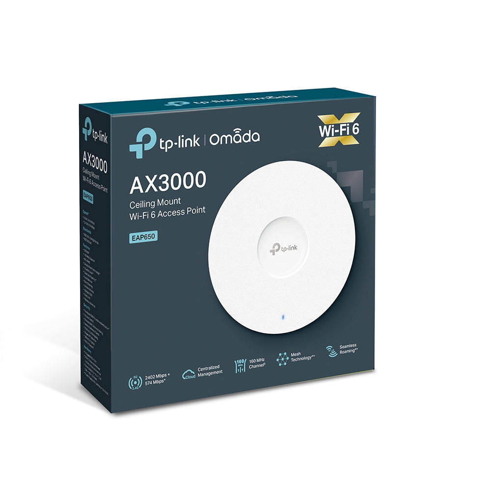 Access Point Wifi 6 Gigabit Tp-link Eap650 AX3000 para Techo