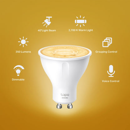 Ampolleta Bombilla LED Blanca Cálida WiFi GU10 Tapo L610