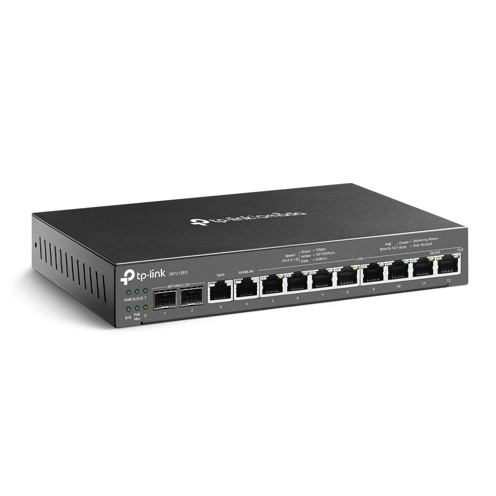 Router VPN Gigabit Omada 3 en 1 PoE+, Administrable ER7212PC - link omada