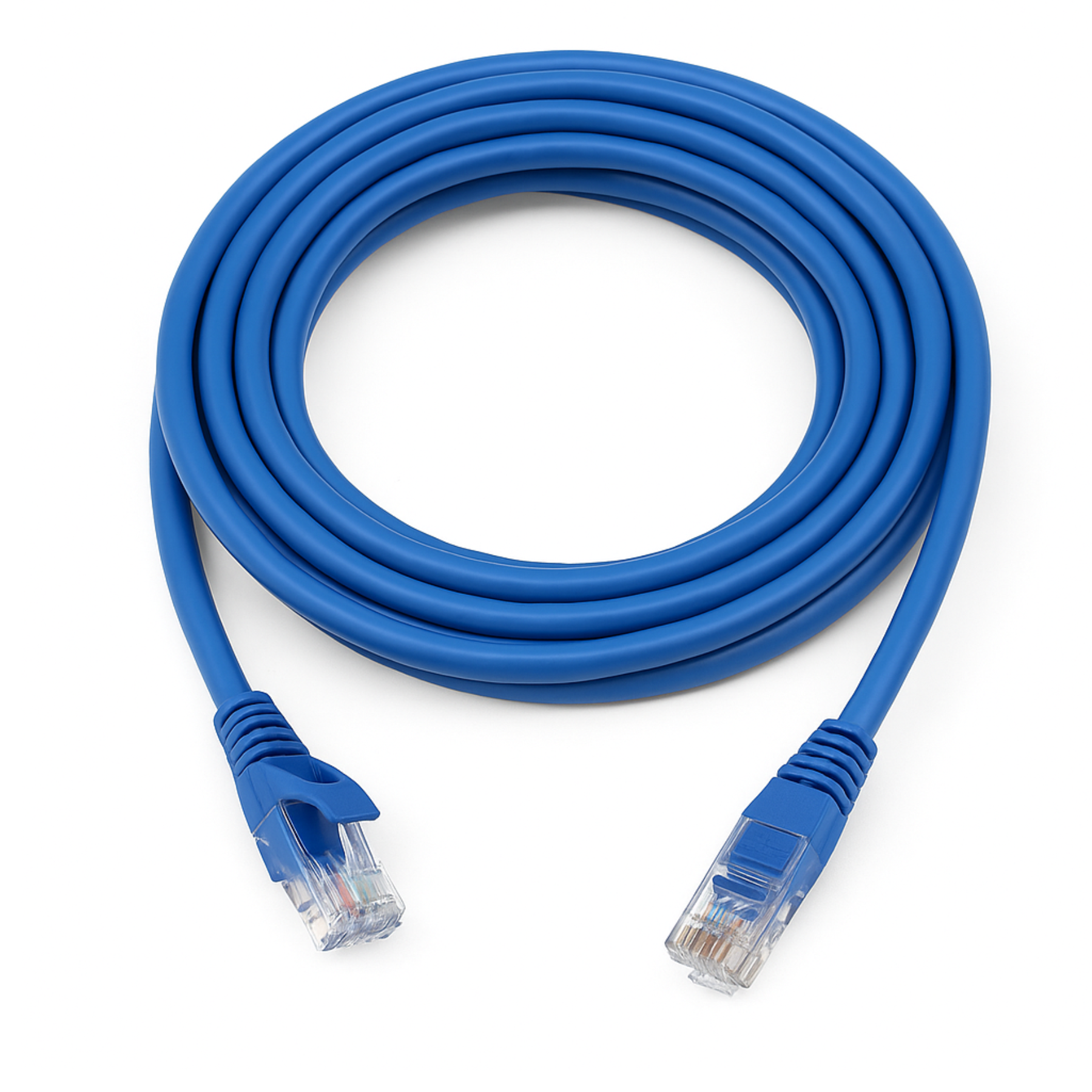 Conecta tus dispositivos con la máxima velocidad y fiabilidad gracias al Cable de Red Cat6 de 2 metros, color azul, con certificación Fluke