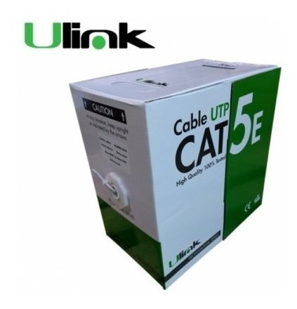 Imagen de Cable De Red UTP Cat5e 24 Awg Caja De 100 Mts