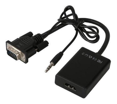 Imagen de Conversor Vga A Hdmi Full Hd 1080p Usb